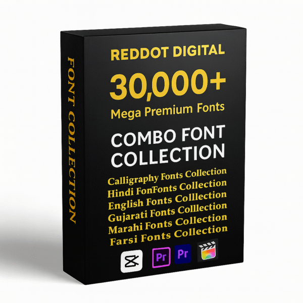 🖋️ 30,000+ Mega Premium Fonts Bundle 🎨 | Multi-Language Combo Collection